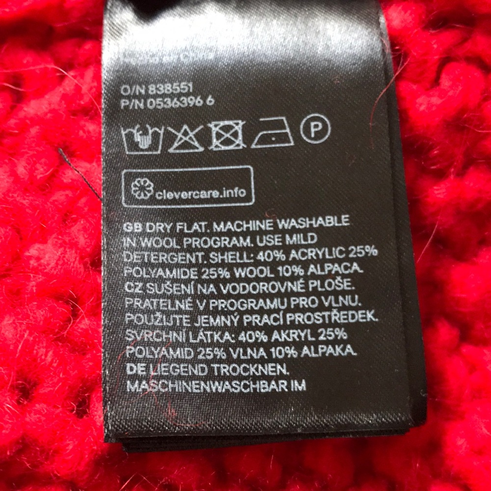 H&M Red Wool Sweater - Picture 5 of 5